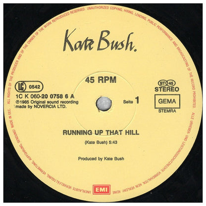 KATE BUSH - RUNNING UP THAT HILL | 12" MAXI SINGLE VINILO USADO