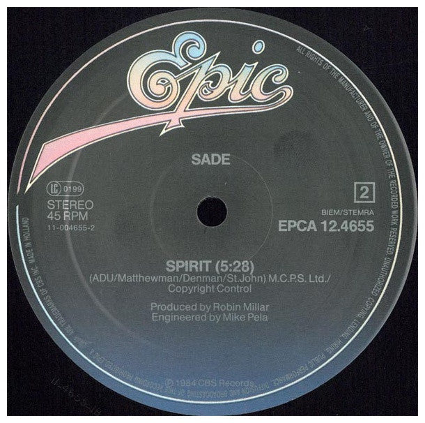 SADE - SMOOTH OPERATOR | 12" MAXI SINGLE VINILO USADO