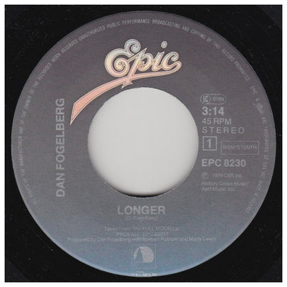 DAN FOGELBERG - LONGER | 7" SINGLE USADO