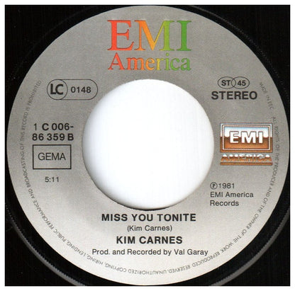 KIM CARNES - BETTE DAVIS EYES | 7" SINGLE USADO