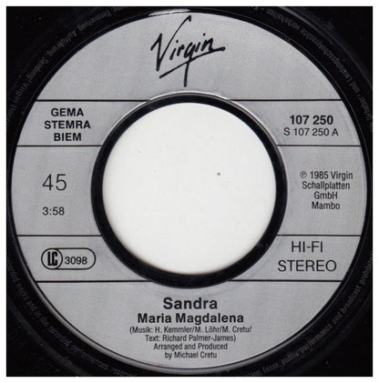 SANDRA - (I'LL NEVER BE) MARIA MAGDALENA | 7" SINGLE USADO
