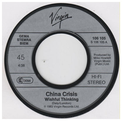 CHINA CRISIS - WISHFUL THINKING | 7" SINGLE USADO