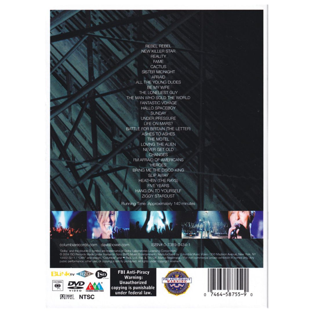 DAVID BOWIE - A REALITY TOUR | DVD