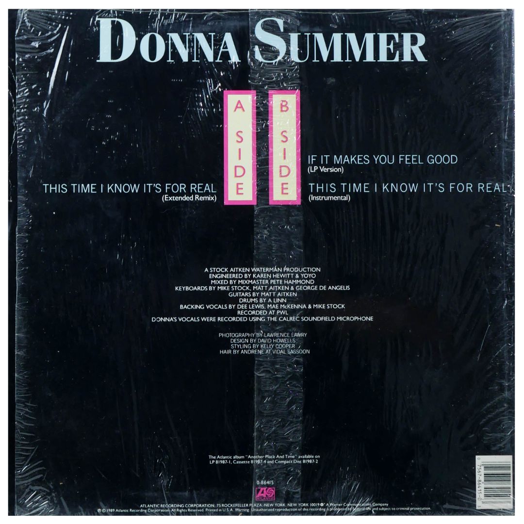 DONNA SUMMER - THIS TIME I KNOW IT'S FOR REAL | 12" MAXI SINGLE USADO