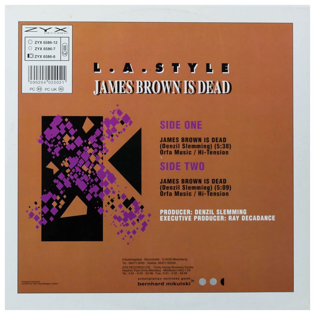 L.A. STYLE - JAMES BROWN IS DEAD | 12" MAXI SINGLE USADO