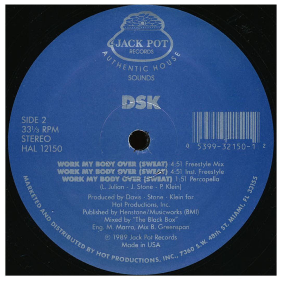 DSK - WORK MY BODY OVER | 12" MAXI SINGLE VINILO