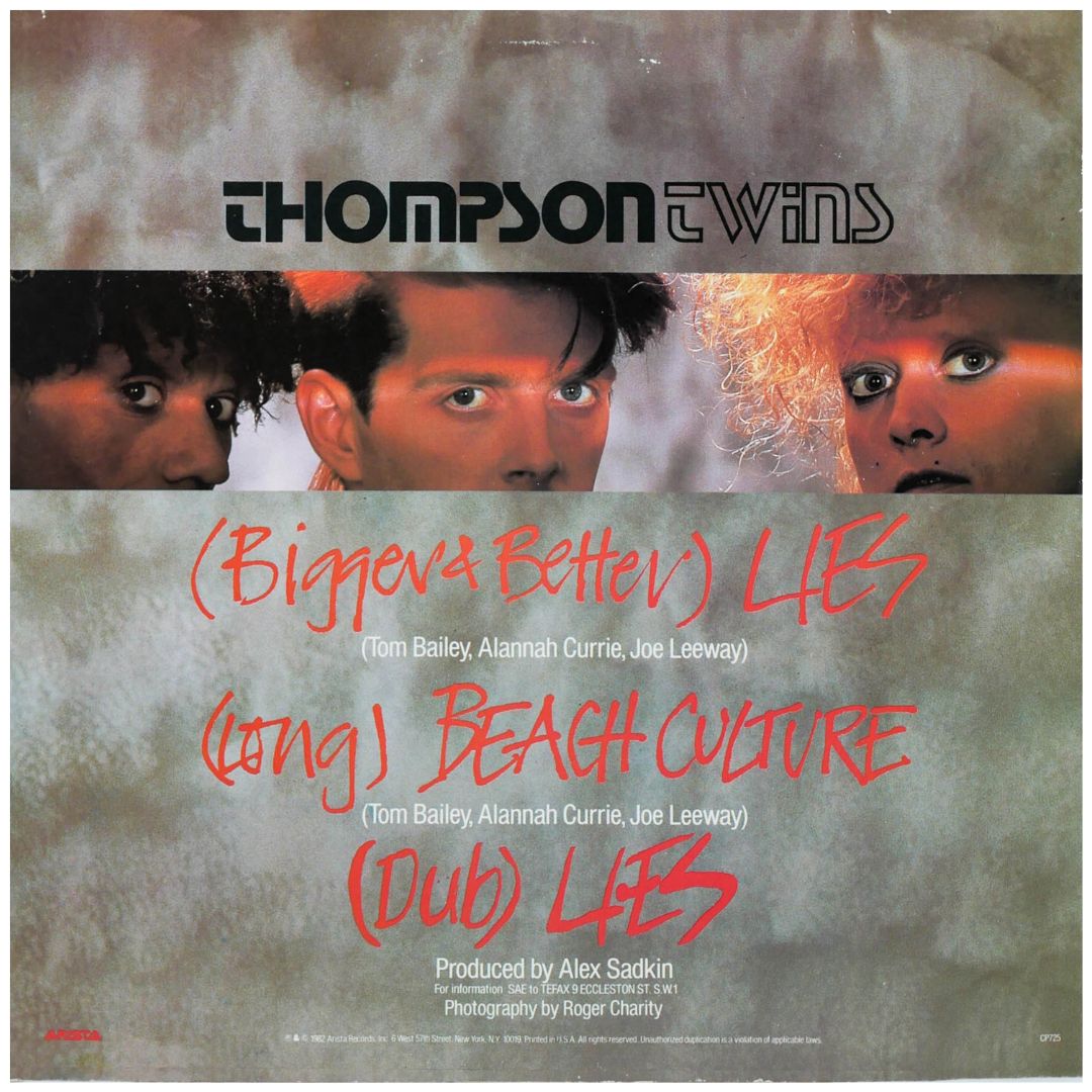 THOMPSON TWINS - LIES | 12" MAXI SINGLE USADO