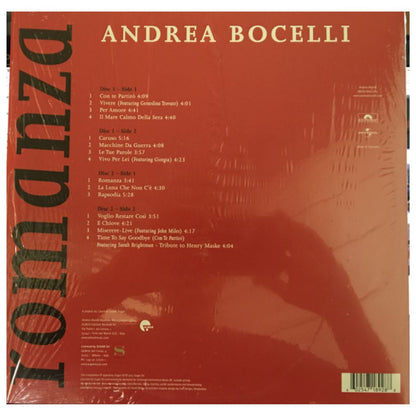 ANDREA BOCELLI - ROMANZA (2LP) | VINILO