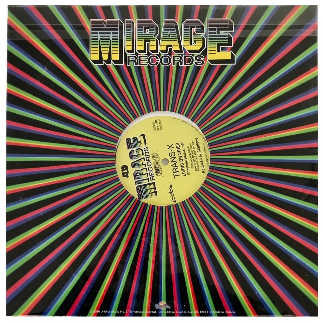 TRANS-X - LIVING ON VIDEO(YELLOW) | 12" MAXI SINGLE VINILO