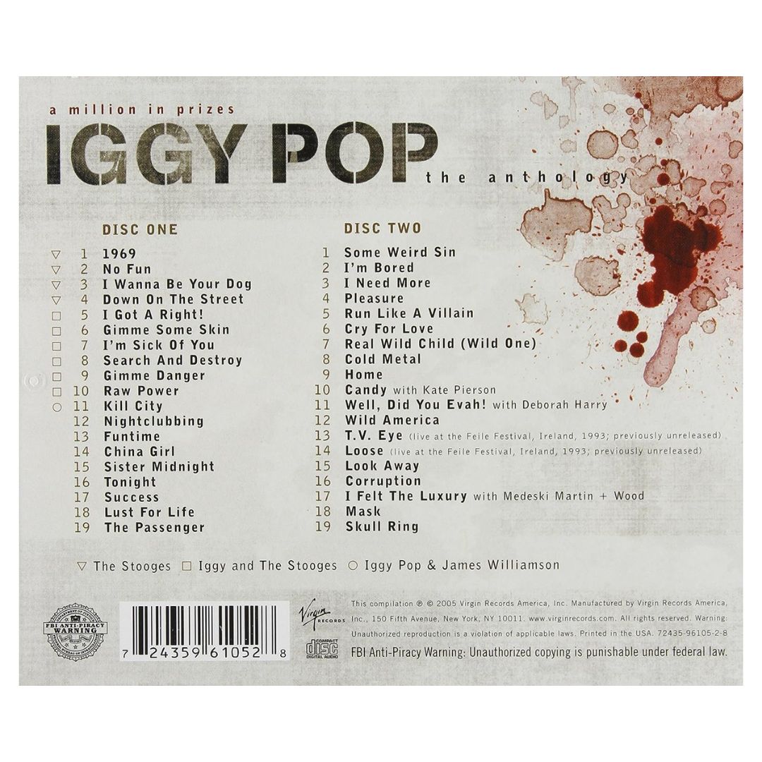 IGGY POP - A MILLION IN PRIZES ANTHOLOGY (2CD) | CD