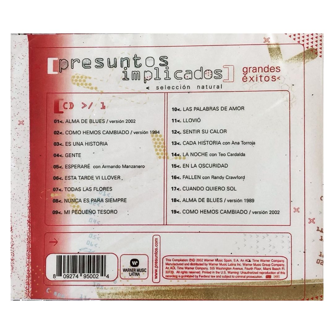 PRESUNTOS IMPLICADOS  - SELECCIÓN NATURAL GRANDES EXITOS | CD