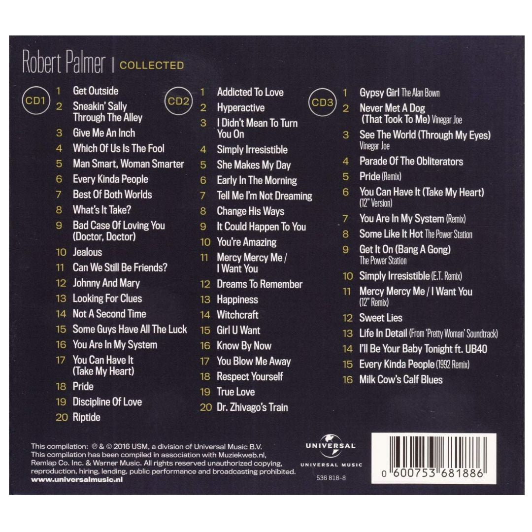 ROBERT PALMER - COLLECTED (3CD) | CD