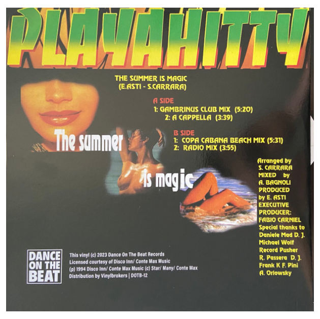 PLAYAHITTY - THE SUMMER IS MAGIC | 12" MAXI SINGLE VINILO