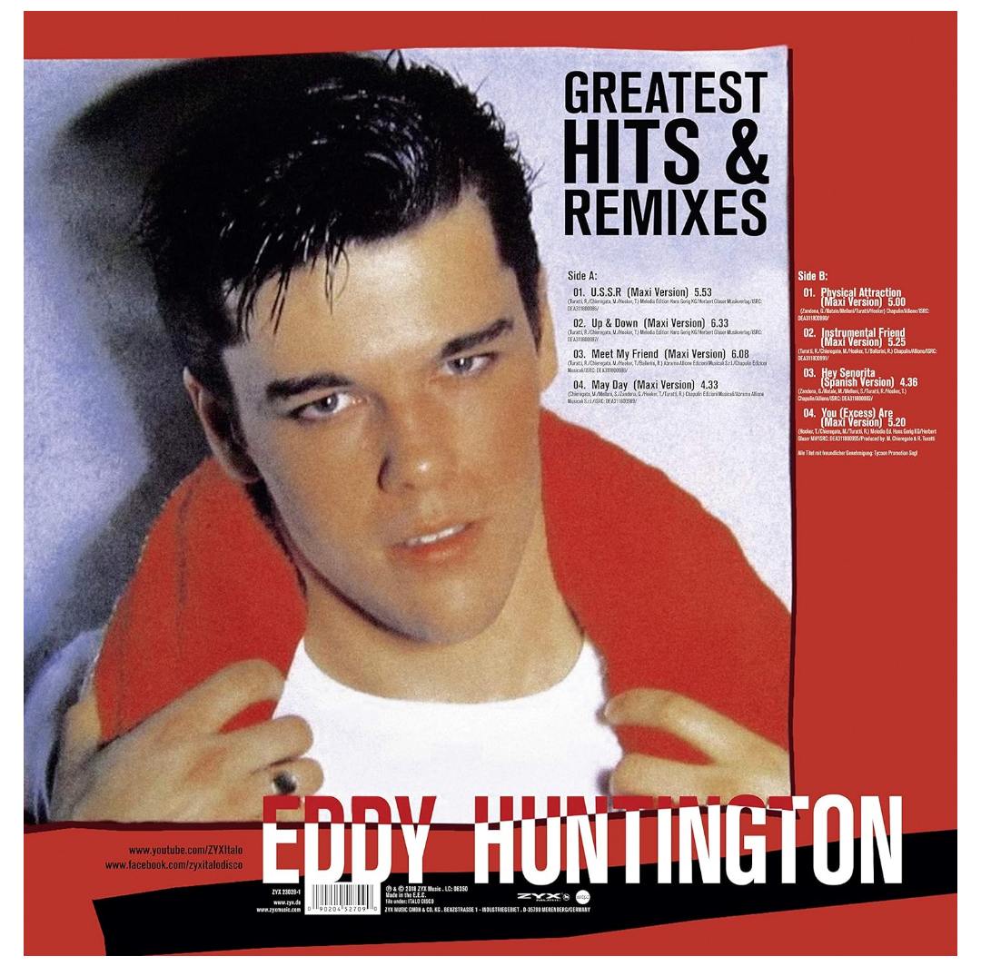 EDDY HUNTINGTON - GREATEST HITS & REMIXES | VINILO