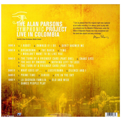 ALAN PARSONS - LIVE IN COLOMBIA (3LP) | VINILO