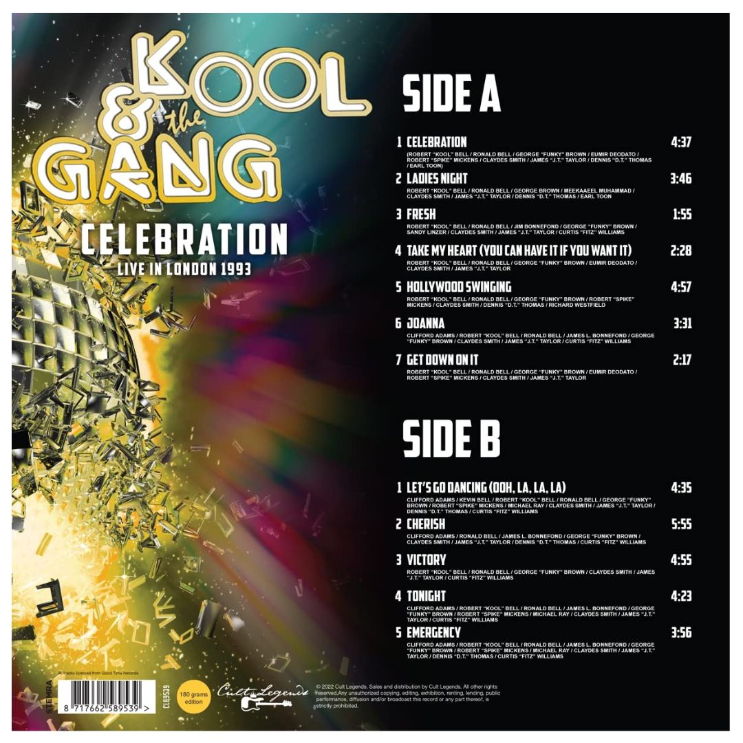 KOOL AND THE GANG - CELEBRATION LIVE IN LONDON | VINILO