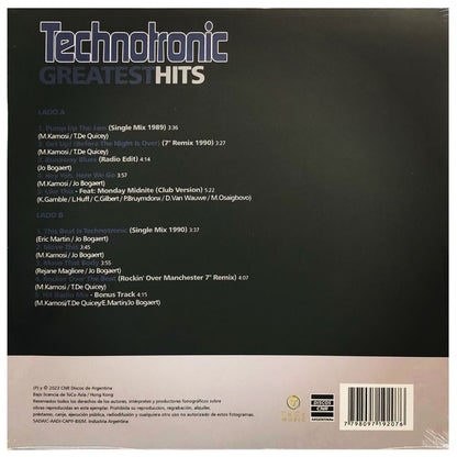 TECHNOTRONIC - GREATEST HITS | VINILO