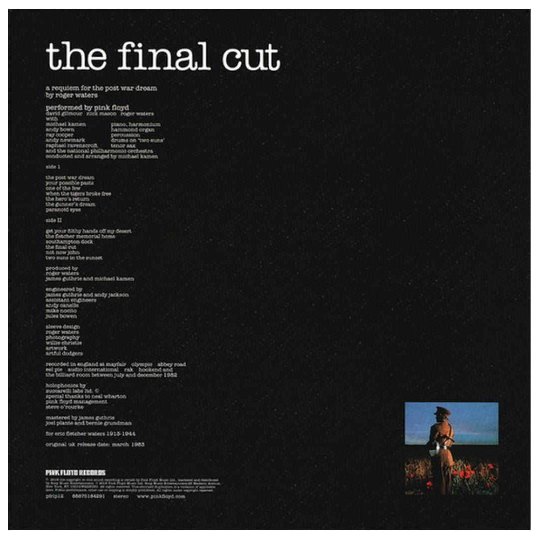 PINK FLOYD - THE FINAL CUT  | VINILO