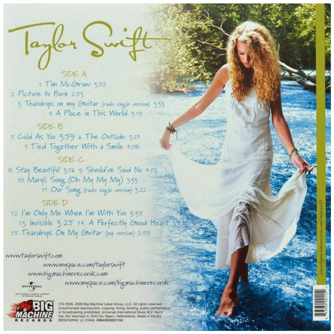 TAYLOR SWIFT - TAYLOR SWIFT (2LP) | VINILO