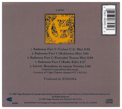 ENIGMA - SADENESS PART I | CD SINGLE