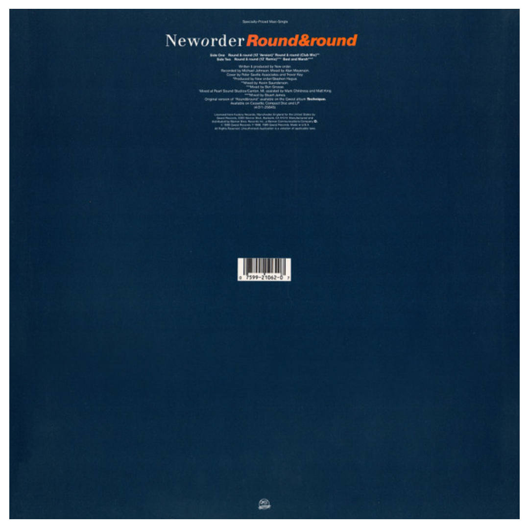 NEW ORDER - ROUND & ROUND | 12" MAXI SINGLE VINILO