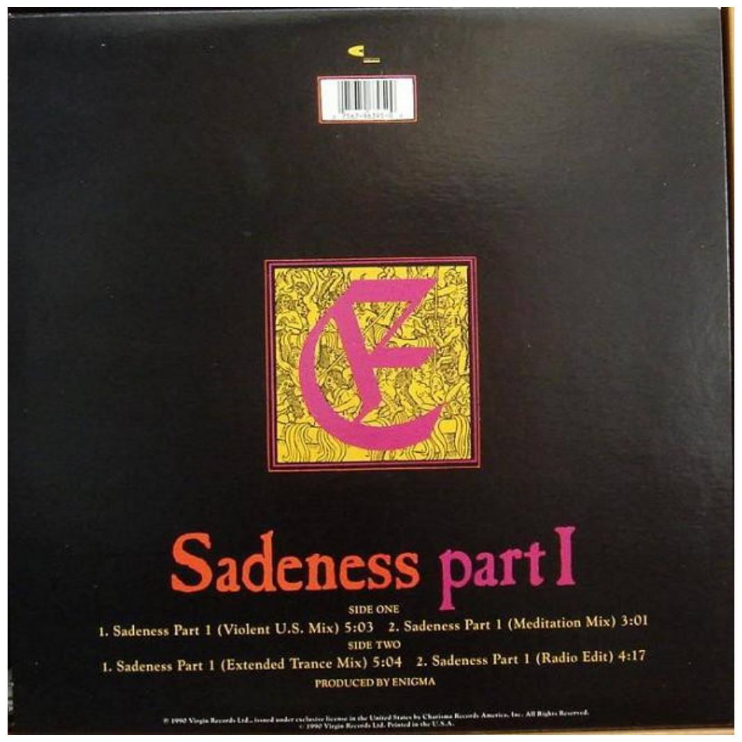 ENIGMA - SADENESS PART 1 | 12" MAXI SINGLE VINILO