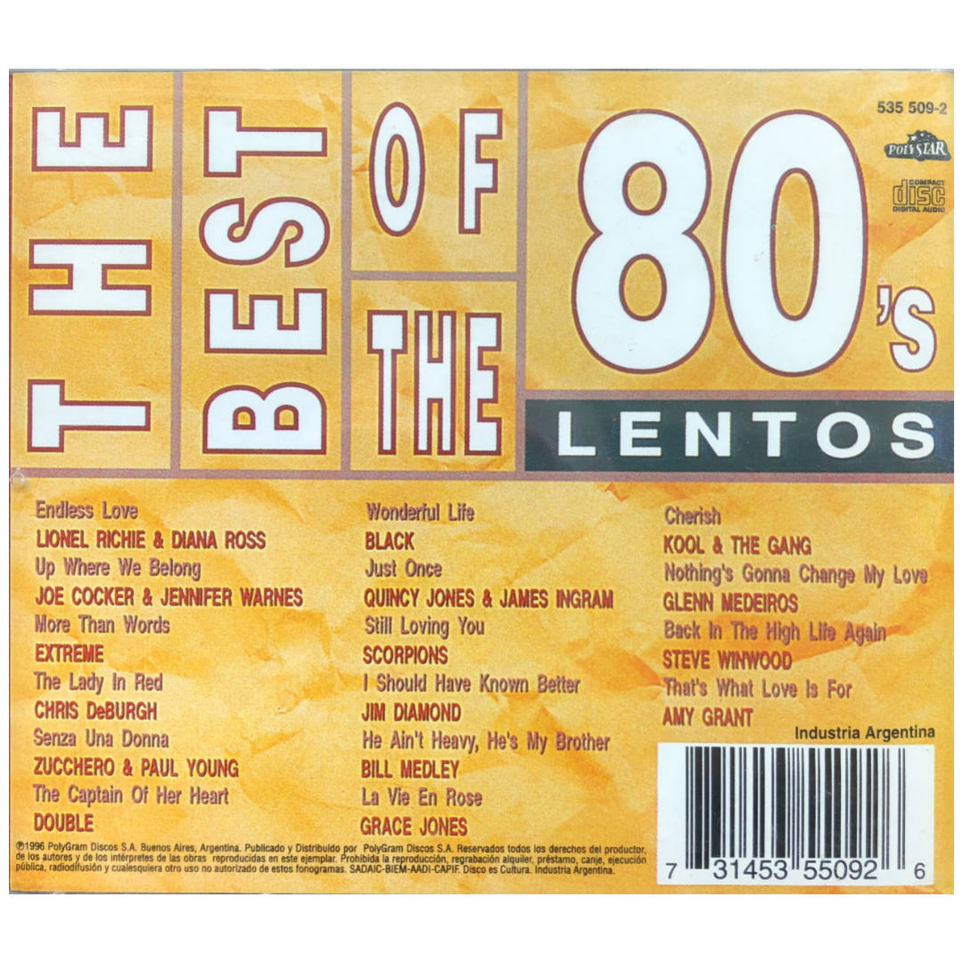 THE BEST OF THE 80'S - LENTOS | CD USADO