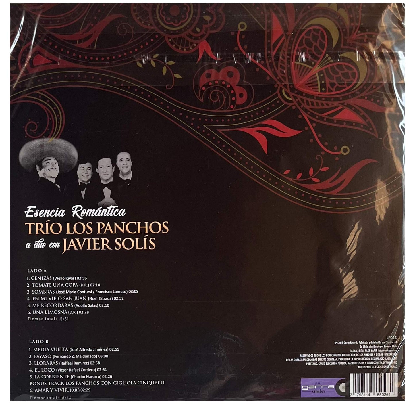 TRIO LOS PANCHOS CON JAVIER SOLIS - ESENCIA ROMANTICA | VINILO