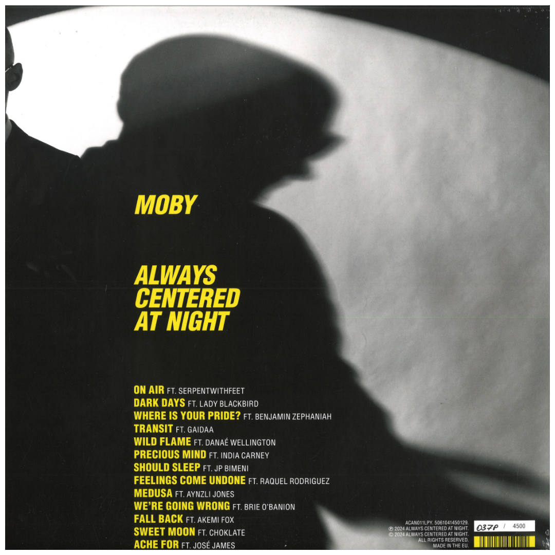 MOBY - ALWAYS CENTERED AT NIGHT (2LP) (2024) | VINILO