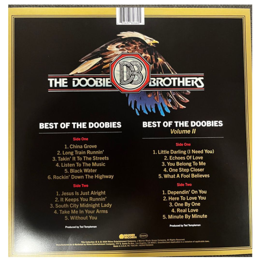 DOOBIE BROTHERS - BEST OF THE DOOBIES: VOLUMES 1 & 2 (2LP) | VINILO