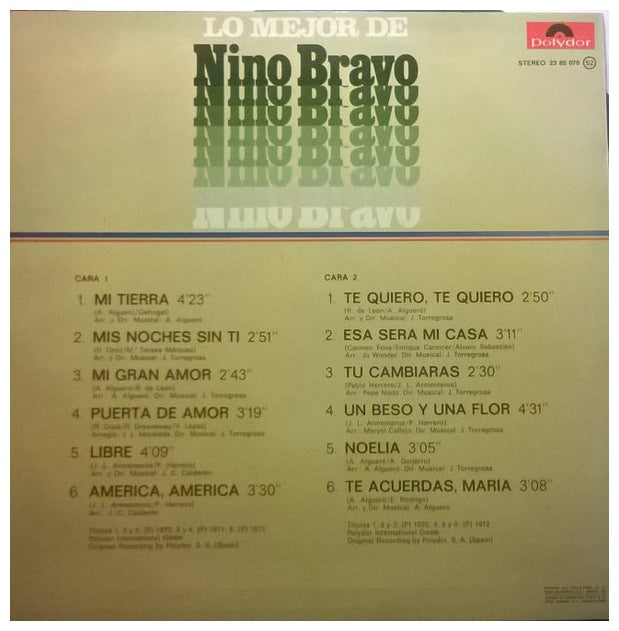 NINO BRAVO - LO MEJOR | VINILO USADO