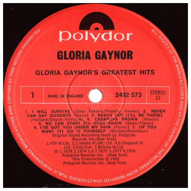 GLORIA GAYNOR - GREATEST HITS | VINILO USADO