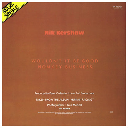 NIK KERSHAW - WOULDN'T IT BE GOOG | 12" MAXI SINGLE USADO