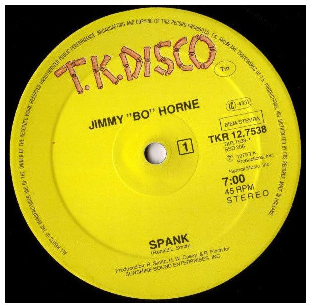 JIMMY BO HORNE - SPANK | 12" MAXI SINGLE USADO