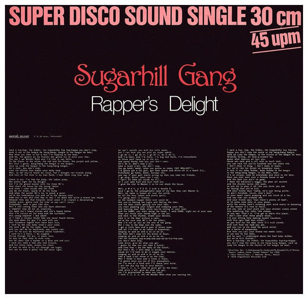 SUGAR HILL GANG - RAPPER´S DELIGHT | 12" MAXI SINGLE USADO