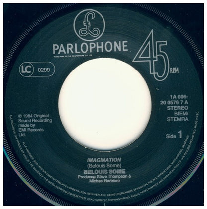 BELOUIS SOME - IMAGINATION | 7" SINGLE USADO