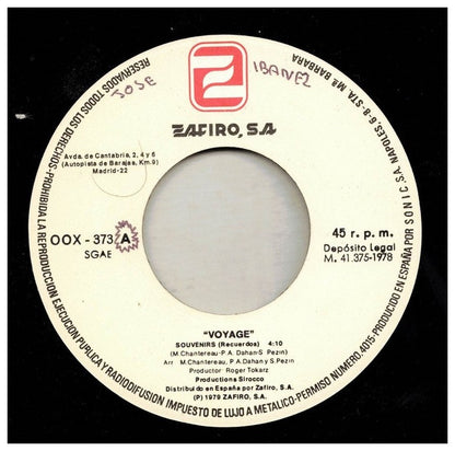VOYAGE - SOUVENIRS | 7" SINGLE USADO