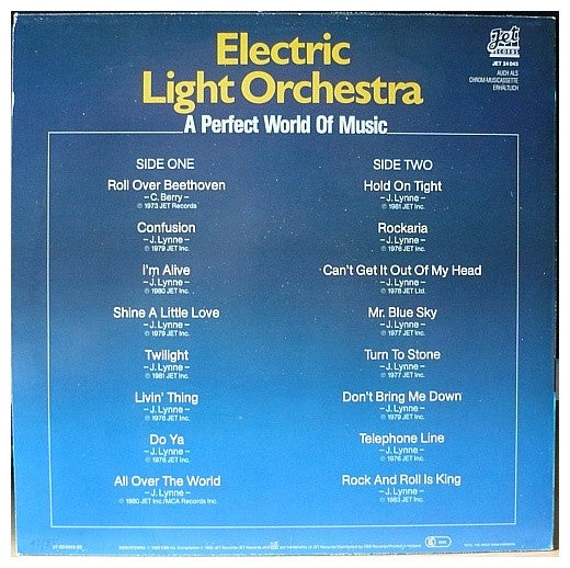 ELECTRIC LIGHT ORCHESTRA - A PERFECT WORLD OF MUSIC: THE BEST OF | VINILO USADO