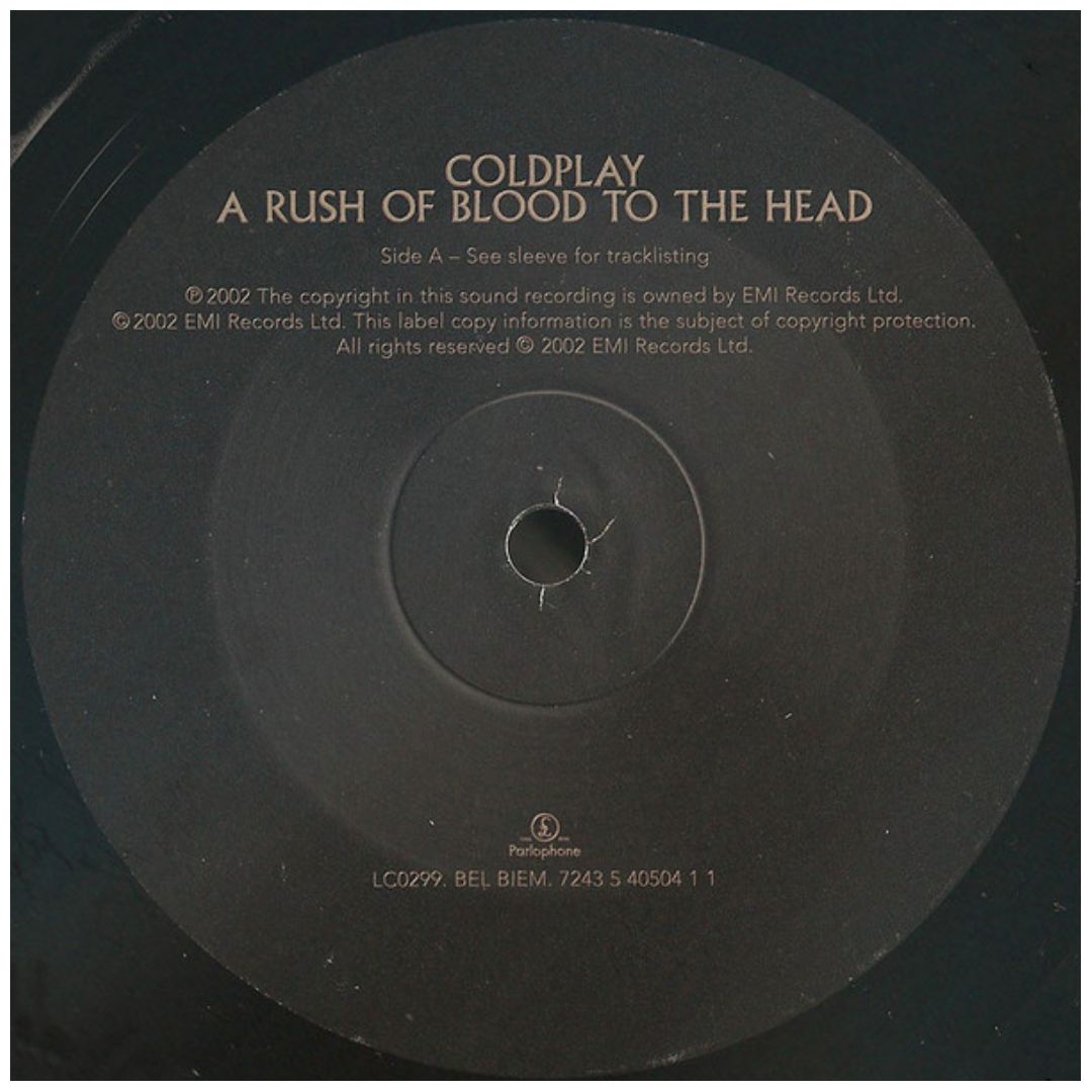 COLDPLAY - A RUSH OF BLOOD TO THE HEAD | VINILO