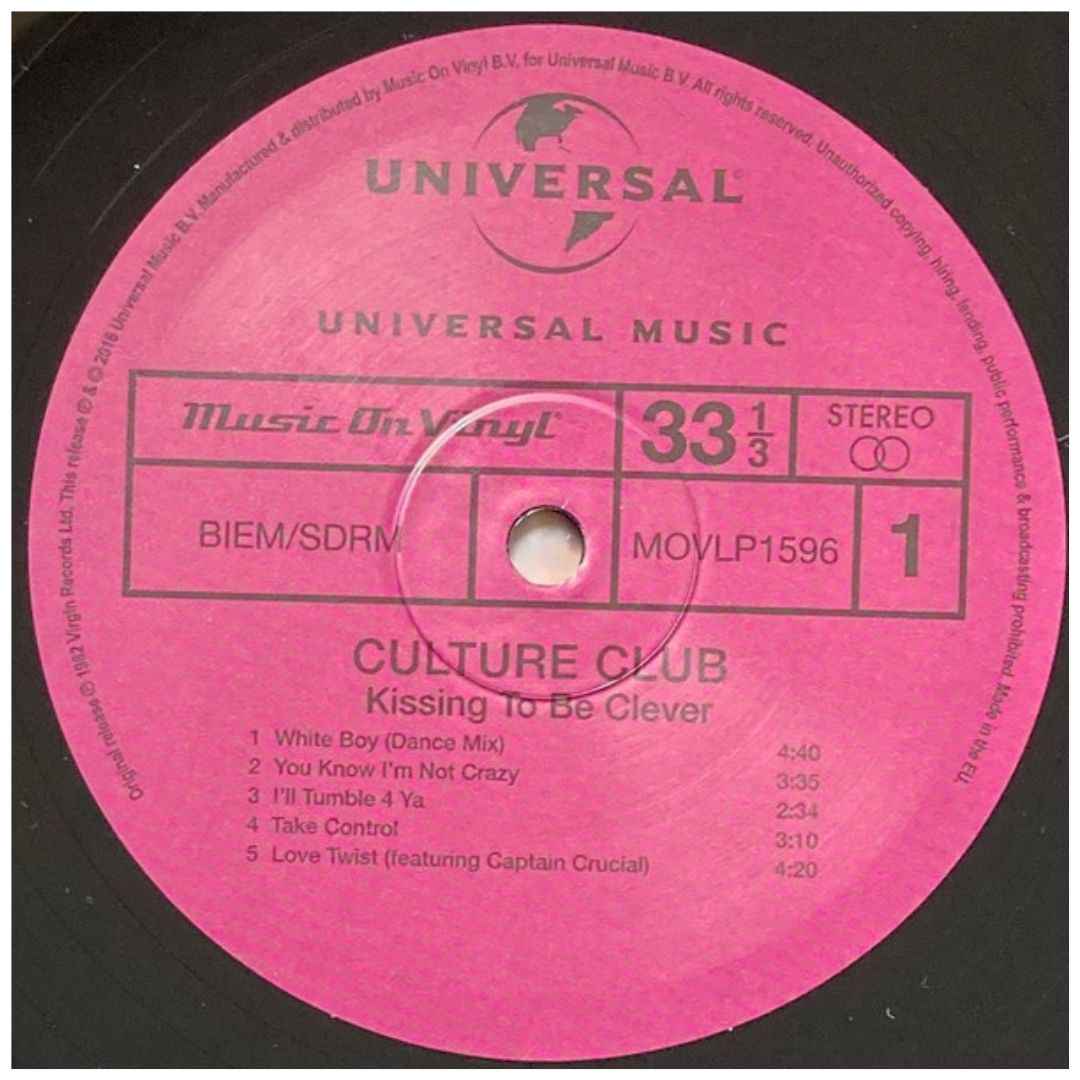 CULTURE CLUB - KISSING TO BE CLEVER | VINILO