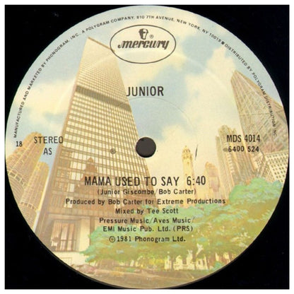 JUNIOR - MAMA USED TO SAY  | 12" MAXI SINGLE VINILO