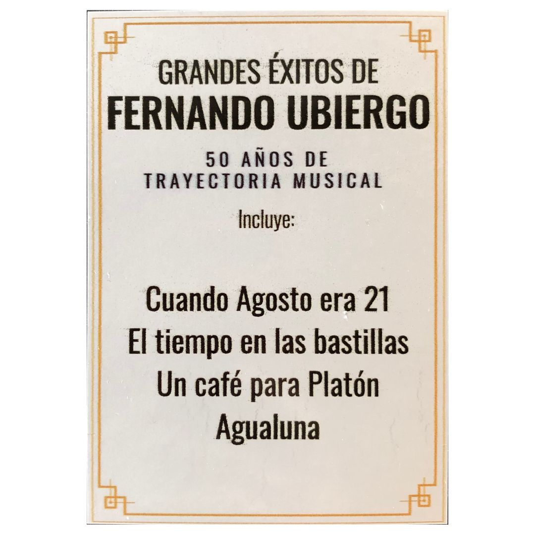 FERNANDO UBIERGO - GRANDES EXITOS | VINILO