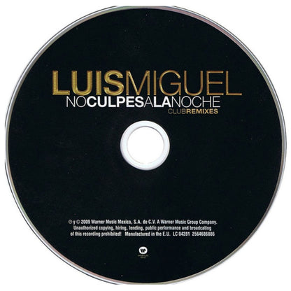 LUIS MIGUEL - NO CULPES A LA NOCHE (CLUB REMIXES) | CD