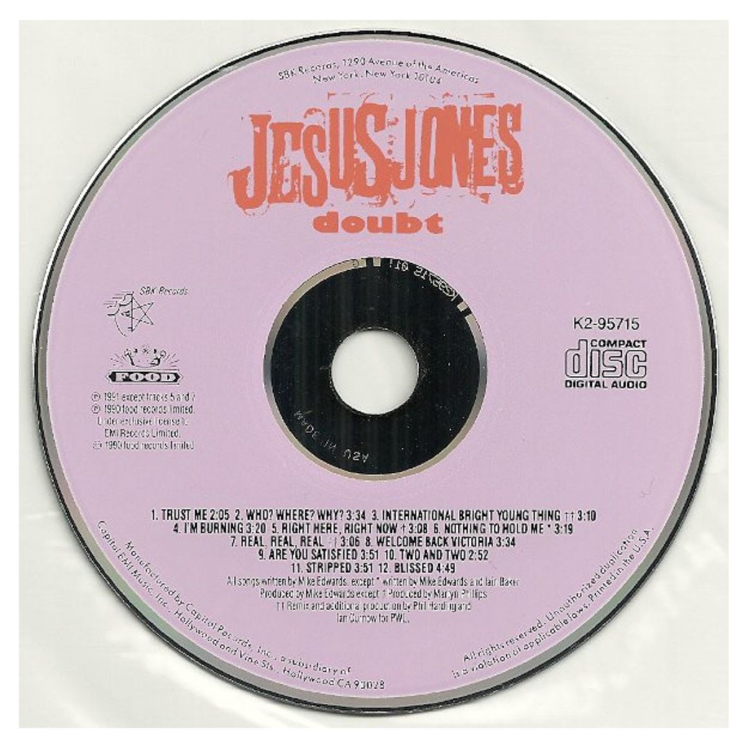 JESUS JONES - DOUBT | CD USADO