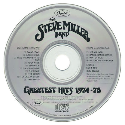 STEVE MILLER BAND - GREATEST HITS 1974-78 | CD USADO