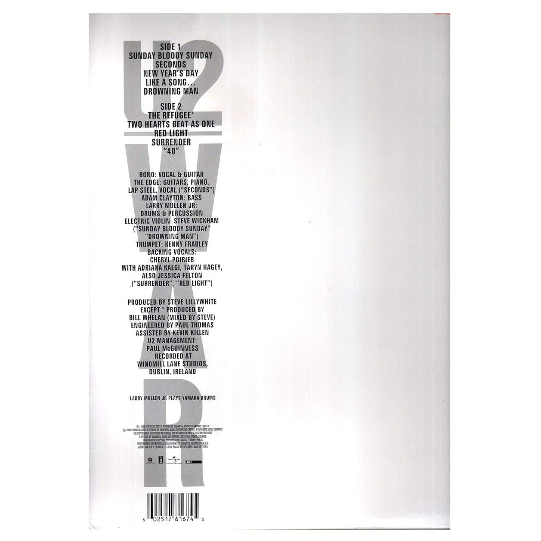 U2 - WAR |  VINILO
