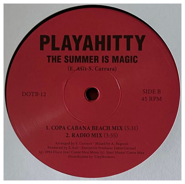 PLAYAHITTY - THE SUMMER IS MAGIC | 12" MAXI SINGLE VINILO