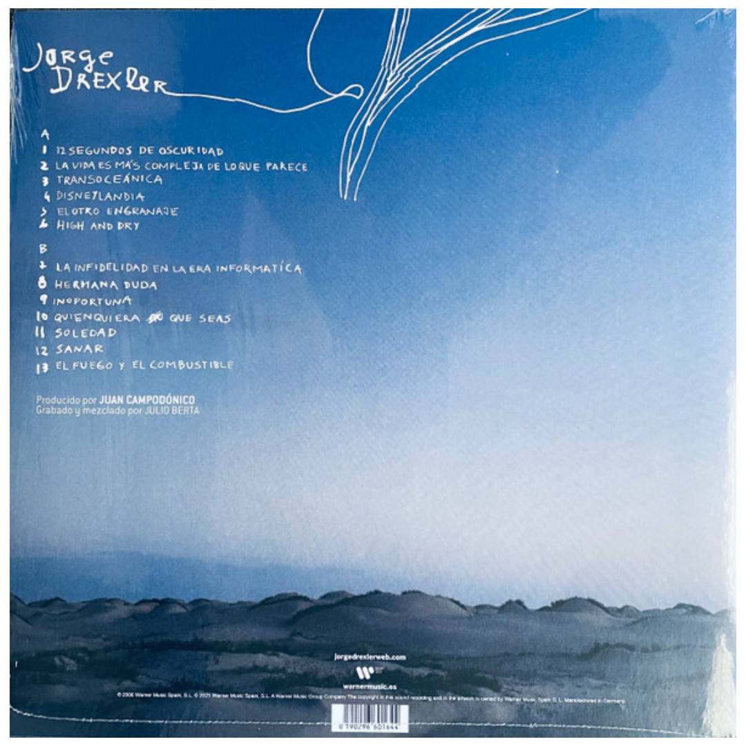 JORGE DREXLER - 12 SEGUNDOS DE OSCURIDAD (LP+CD) | VINILO