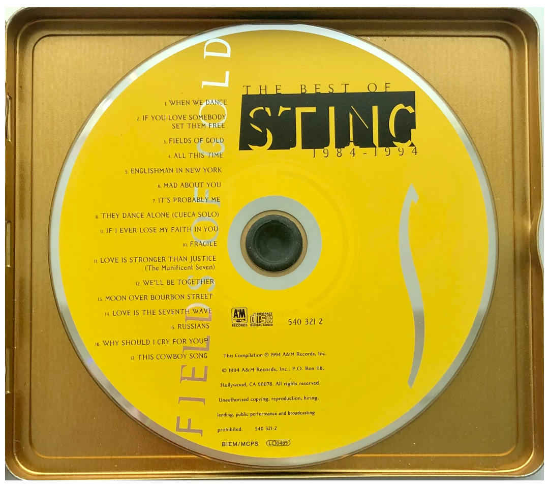 STING - FIELDS OF GOLD: THE BEST OF 1984-1994 (METAL BOX) | CD USADO