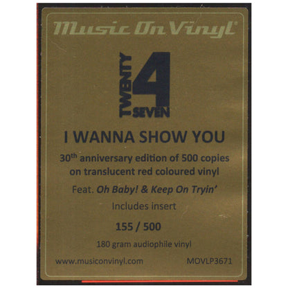 TWENTY 4 SEVEN - I WANNA SHOW YOU (RED VINYL) | VINILO